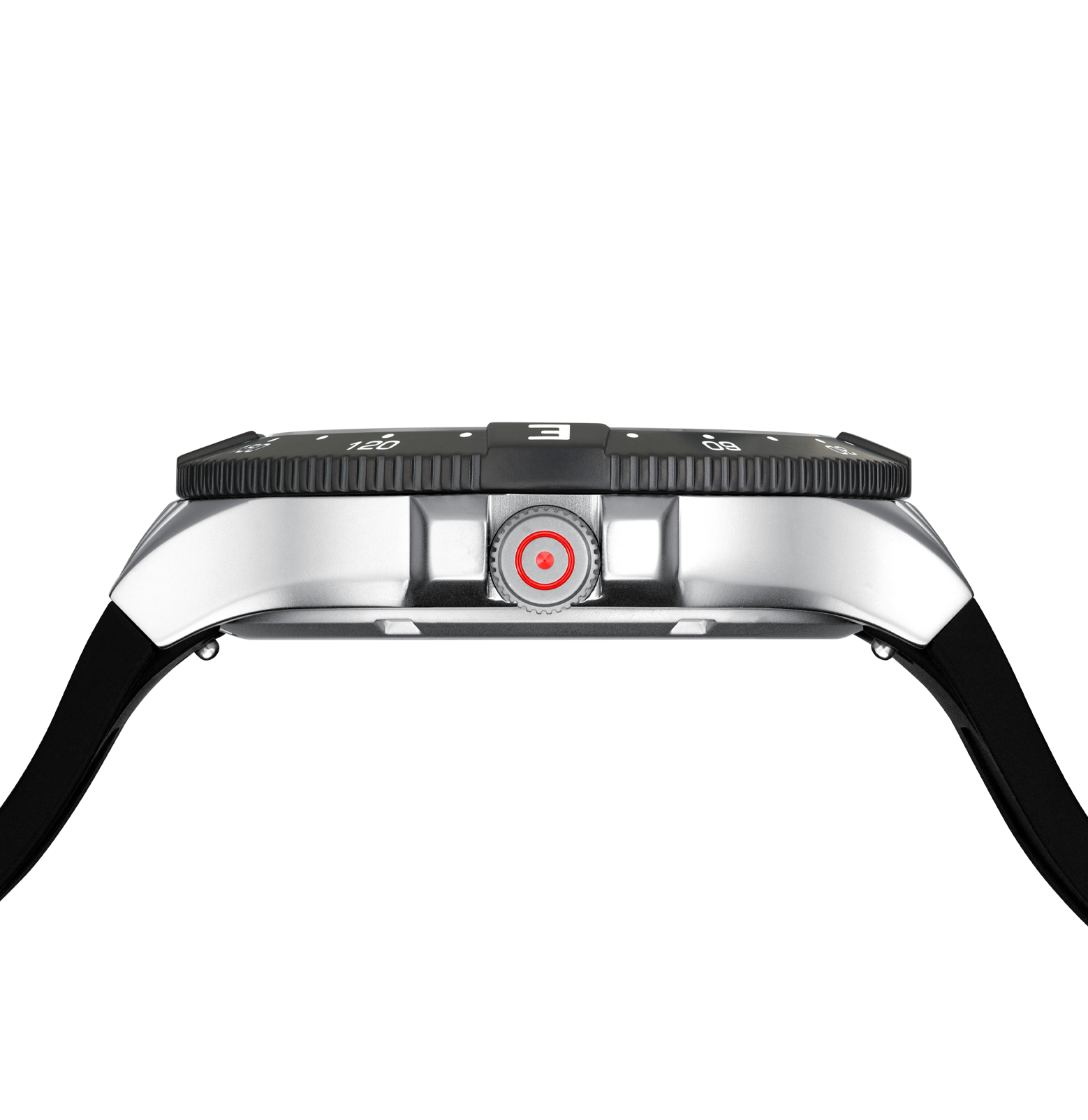 GLOCK Watch GW-15-1-22  Black Silicone Strap RTF Structure Side View