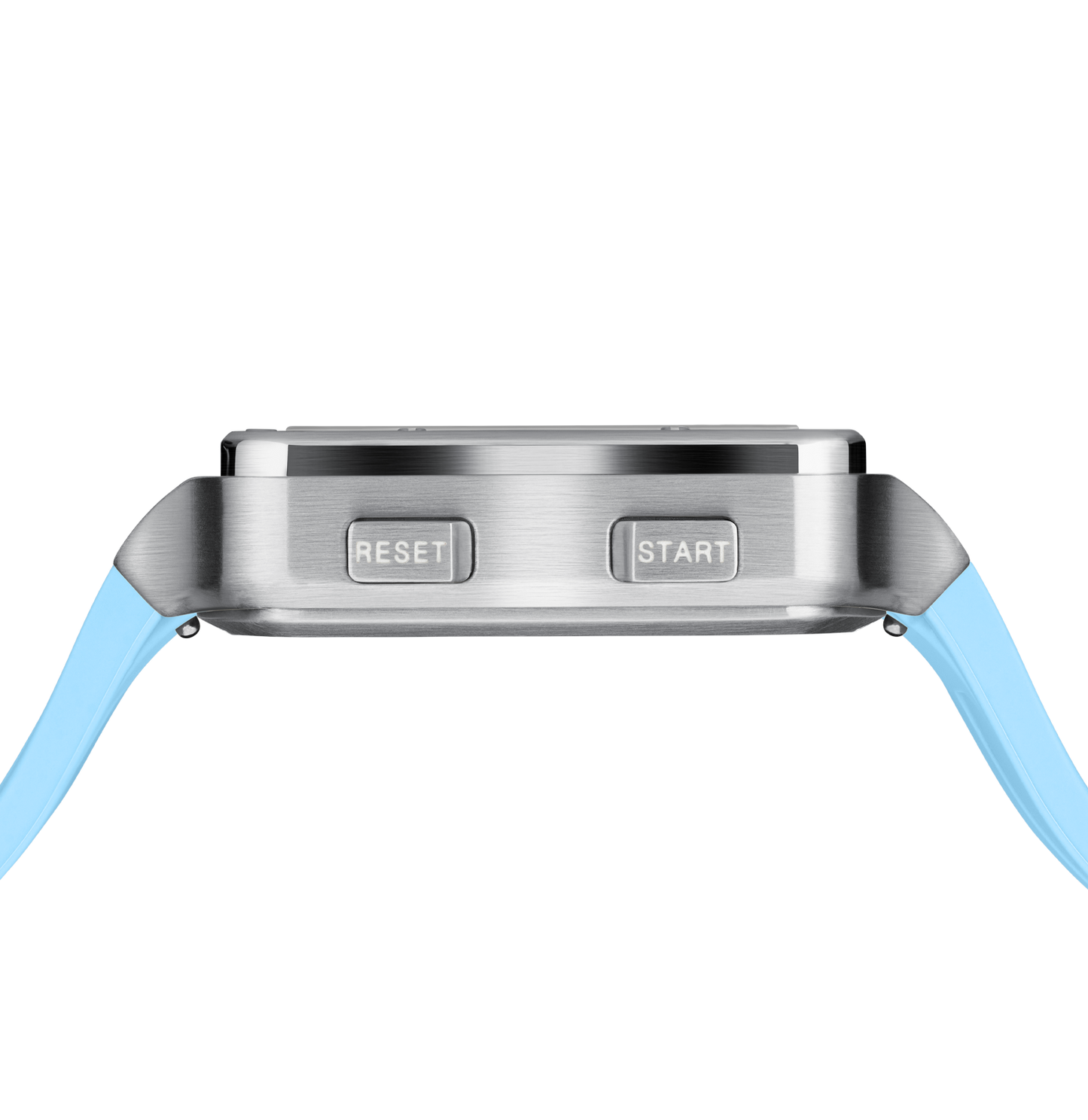 GLOCK Watch GW-23-3-22 Light Blue Silicone Strap with GLOCK Lettering Side View