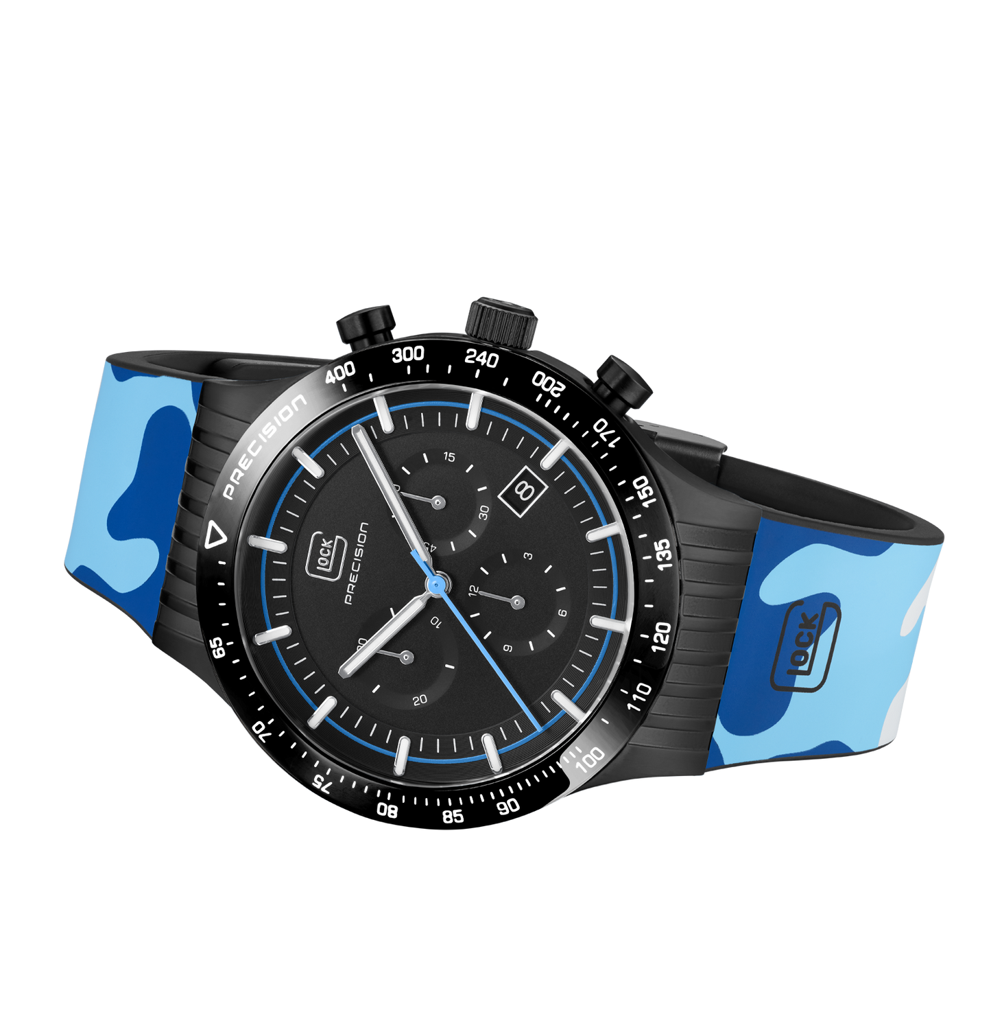 GLOCK Watch GW-34-5-24 Camonavy Silicone Strap Horizontal View