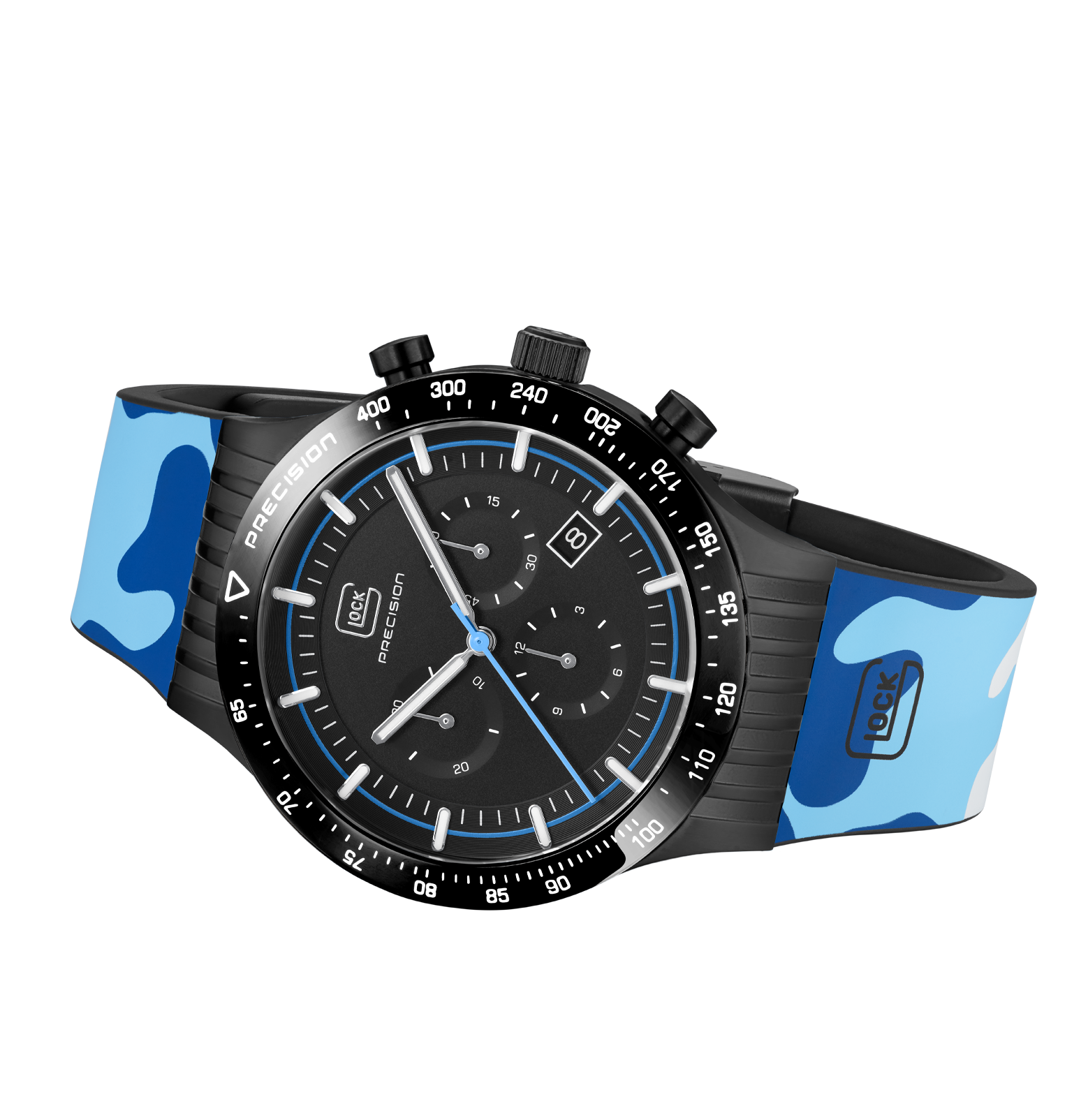 GLOCK Watch GW-34-5-24 Camonavy Silicone Strap Horizontal View