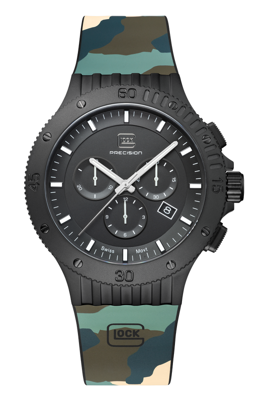 GLOCK Watch GW-42-4-24 Camoforest Silicone Strap Front View